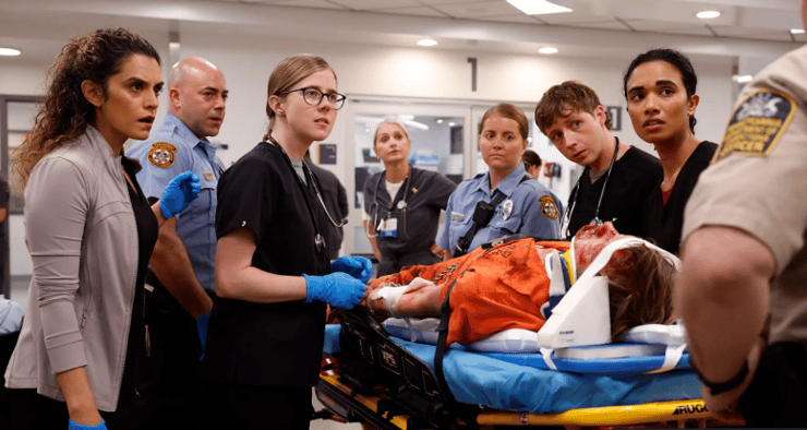 "הפיט". "חוויה מתקנת" (באדיבות HBO Max) מתוך "The Pitt"