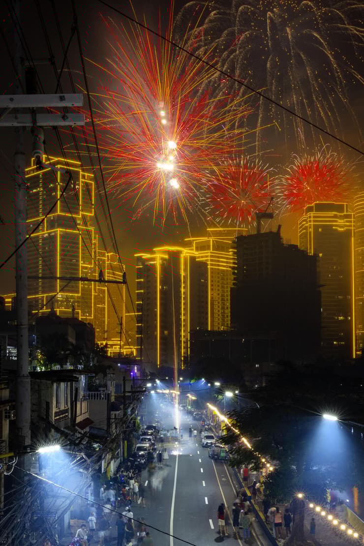 מנילה, הפיליפינים (צילום: Ezra Acayan/Getty Images) חגיגות שנה חדשה 2026 מנילה הפיליפינים