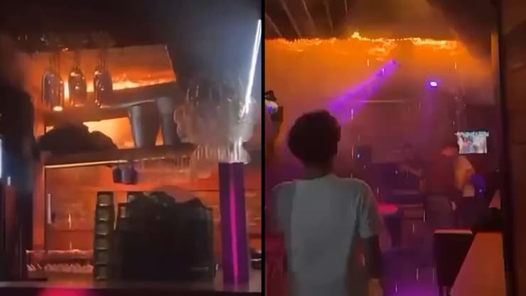 שווייץ תיעוד התפשטות האש ב אסון ה שריפה ב עיירת הסקי קראנס מונטנה