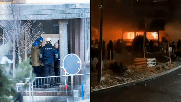 זירת פיצוץ בבר ב קראנס-מונטנה שווייץ עיירת סקי ב האלפים השווייצריים