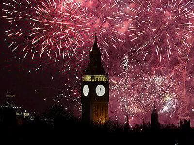 חגיגות השנה החדשה בלונדון (AP) חגיגות השנה החדשה בלונדון, אנגליה