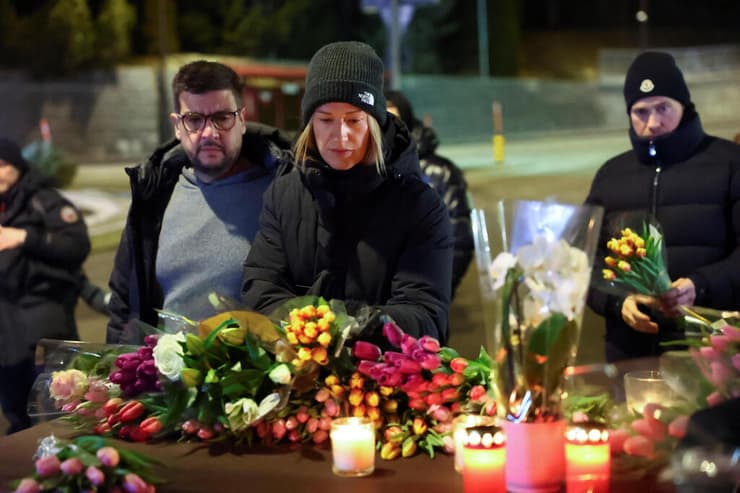 שווייץ אסון שריפה עשרות הרוגים בר עיירת סקי קראנס מונטנה פרחים ומנחמים