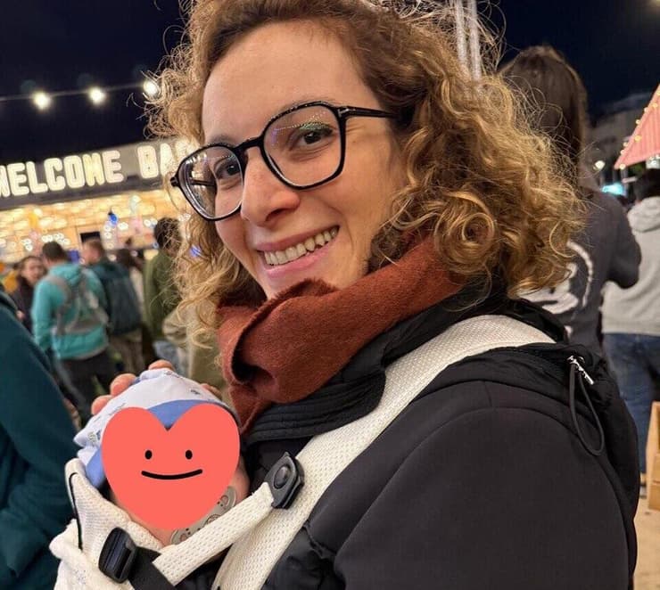 לסלי חן-מרג'ן והתינוק שלה (צילום: פרטי) לסלי חן-מרג'ן והתינוק שלה