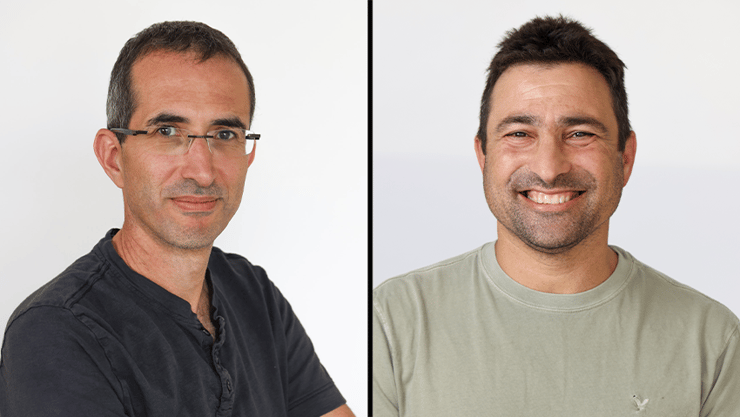 מימין לשמאל: פרופ' אסף זריצקי וניצן אלמלם