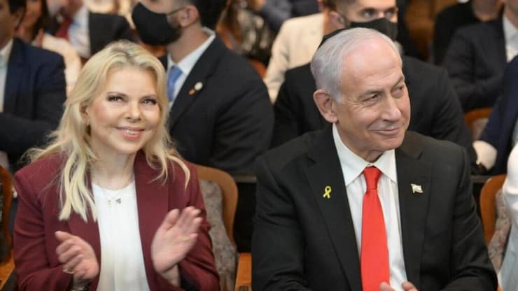 בנימין ושרה נתניהו באירוע בבית הכנסת שול במיאמי