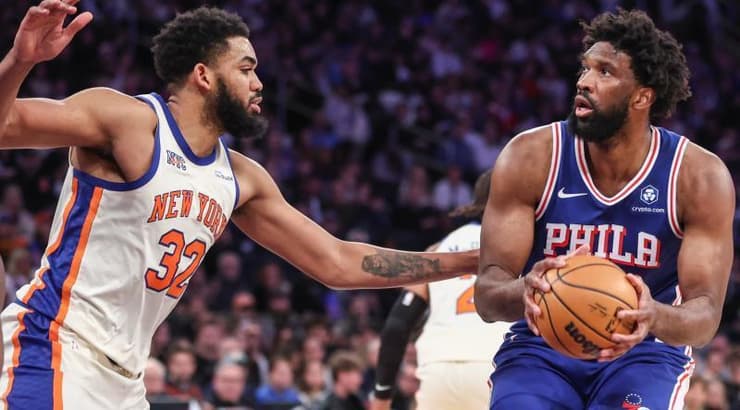 ג'ואל אמביד מול קארל אנתוני טאונס (רויטרס) ג'ואל אמביד מול קארל אנתוני טאונס