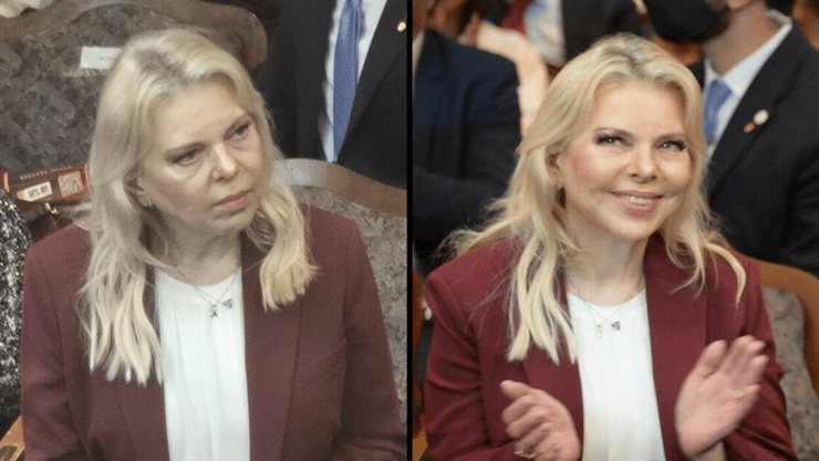 בנימין ושרה נתניהו באירוע בבית הכנסת שול במיאמי