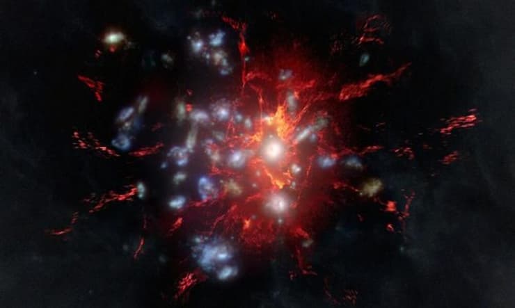 גז מולקולרי בתווך התוך-צבירי של צביר הגלקסיות SPT2349-56