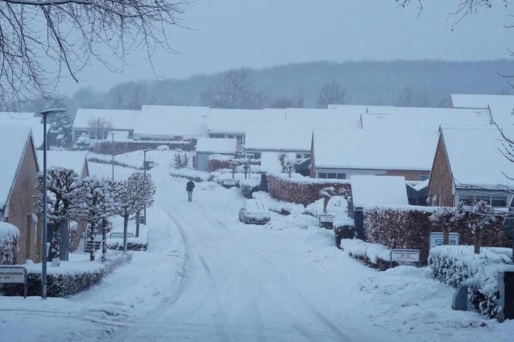 מזג אוויר גל קור אירופה דנמרק אולבורג