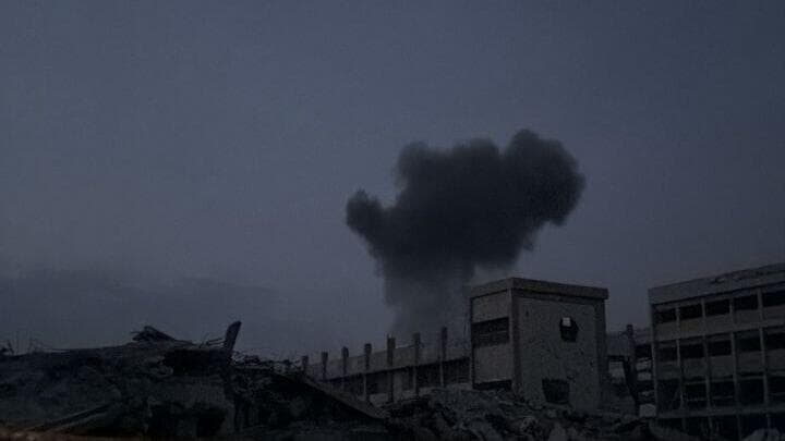 חגורת אש במערב העיר עזה