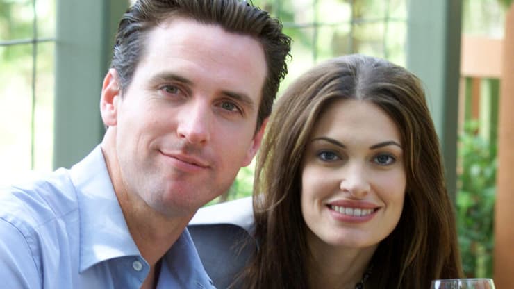 גילפויל עם בעלה לשעבר, מושל קליפורניה גאווין ניוסום