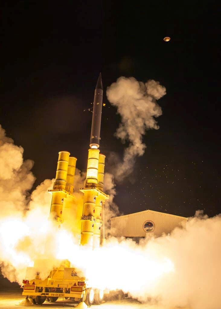 חץ 3 בפעולה (צילום: אגף דוברות וקשרי ציבור, משרד הביטחון) חץ 3