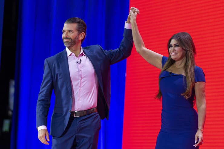 עם הארוס לשעבר טראמפ ג'וניור (צילום: Alex Brandon\AP) גילפויל ודון ג'וניור