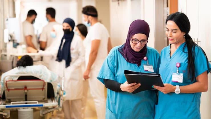 בית החולים רמב"ם בלט לטובה ברוב הפרמטרים (צילום: ניצן זוהר, רמב"ם) מחלקה פנימית בבית החולים רמב"ם