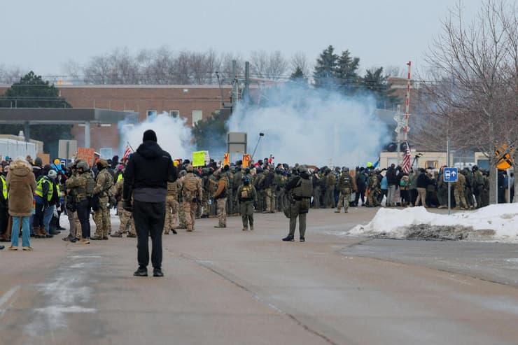 ארה"ב הפגנות ב מיניאפוליס מינסוטה אחרי הרג ניקול רנה גוד על ידי ICE 