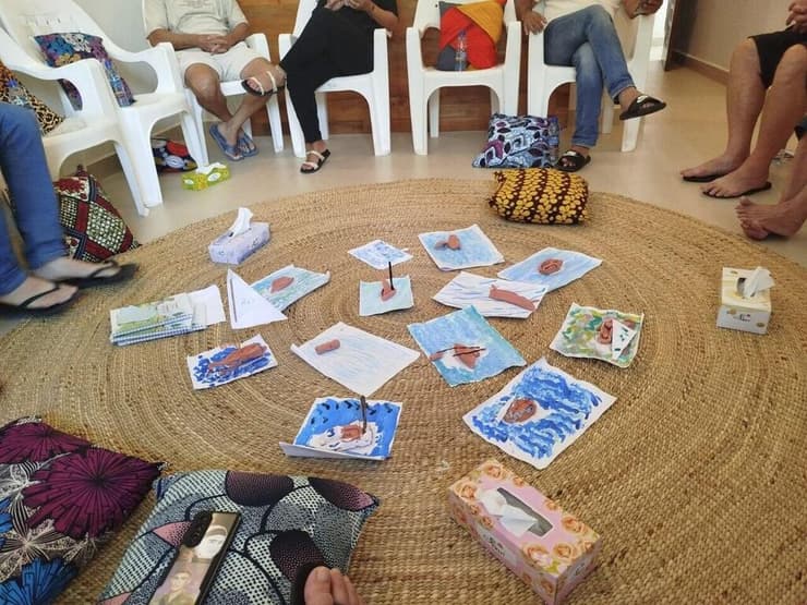 סדנת יצירת סירות במסגרת התמודדות עם הטראומה ז"ל שנפגע מנ"ט בעזה והוצב בכניסה למפח"ט 188 ברמת הגולן 