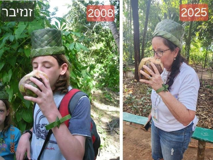 אלה ועידן בהט משחזרים תמונות של בנם דרור ז"ל מטיול בזנזיבר 