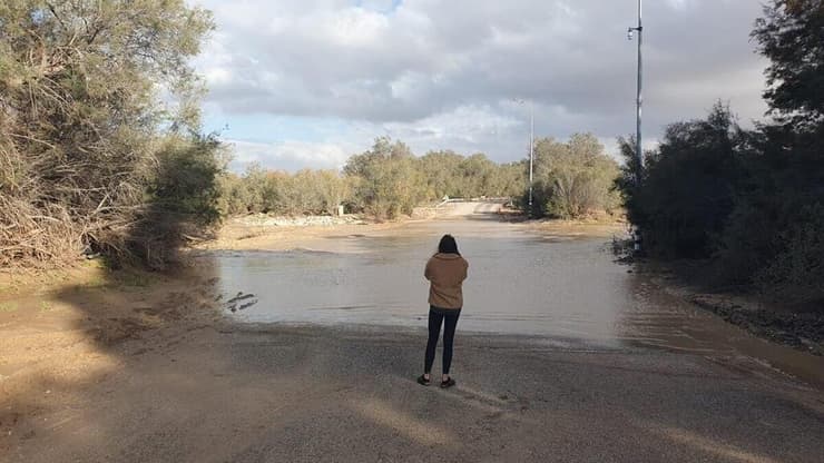 הצפה בגשר צאלים