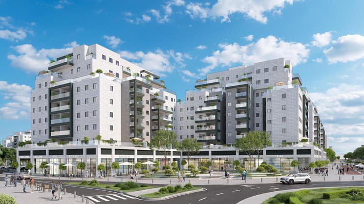 הדמיית פרויקט מגורים של אפי קפיטל בעיר אופקים 