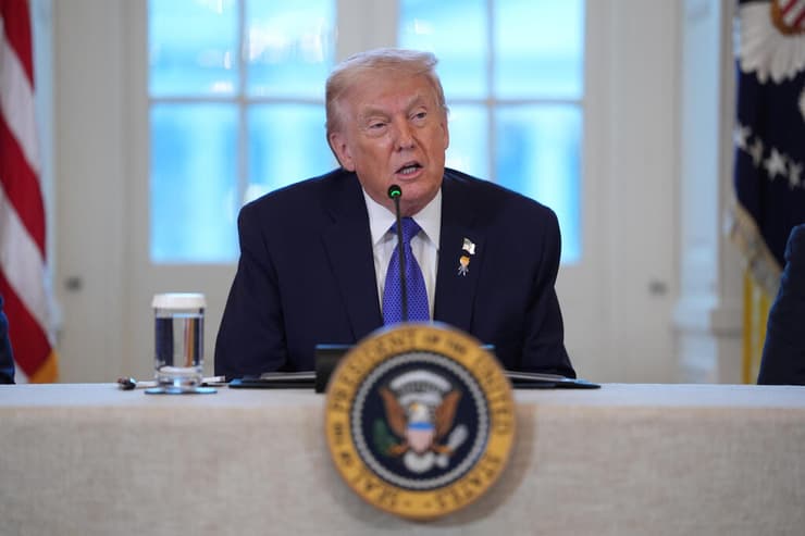 נשיא ארצות הברית דונלד טראמפ (צילום: Evan Vucci/AP) נשיא ארצות הברית דונלד טראמפ