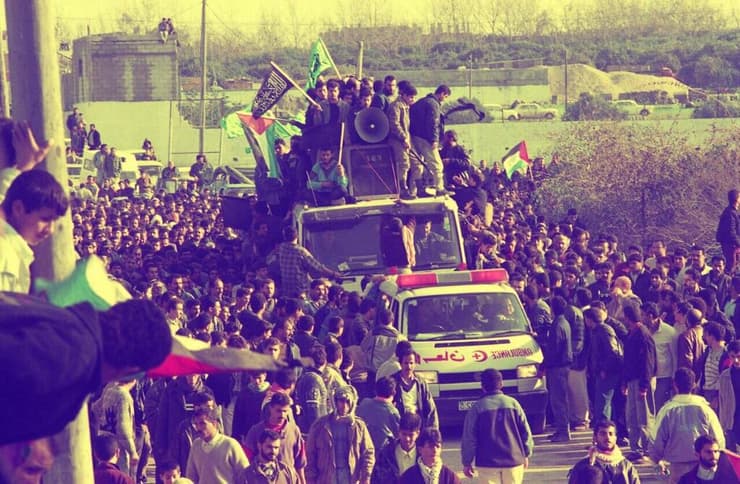 1996 - הלווייתו של המחבל יחיא עיאש