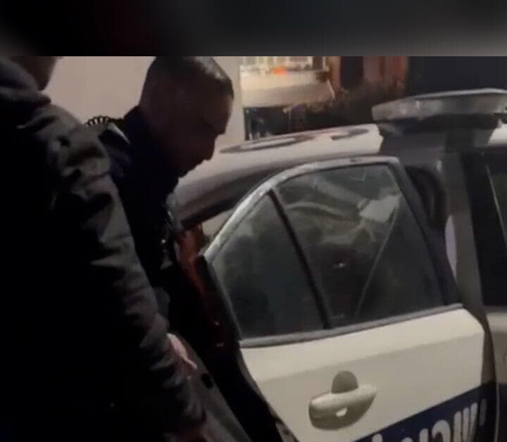 התיעוד ממעצר הנהג משטרת ישראל עצרה נהג בכפר מנדא