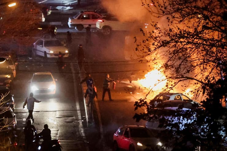 מפגינים ב טהרן 8 בינואר 2026 מחאה איראן