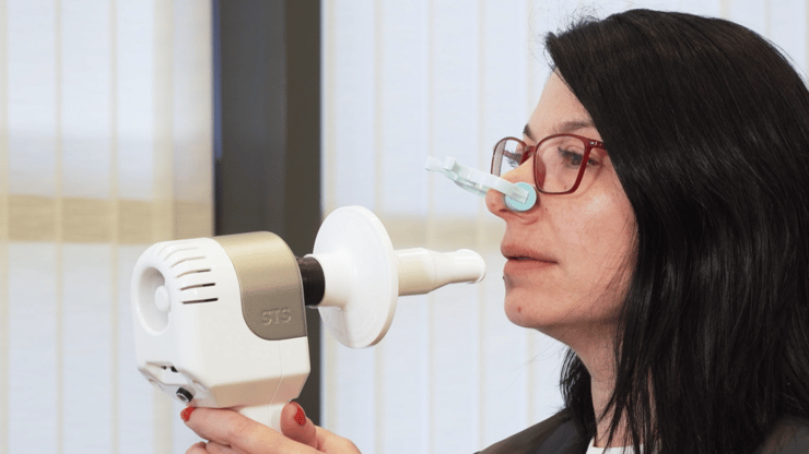 מכדיר בגודל כף יד מחליף אבחון במכשירי ענק בבתי החולים (צילום: TechnoPulm ) קופת החולים לאומית מטמיעה טכנולוגיה של TechnoPulm לאבחון מחלות ריאה