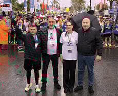 מימין: יוסי נבעה, טליק גואילי,  איציק גואילי ומאיר ברדוגו