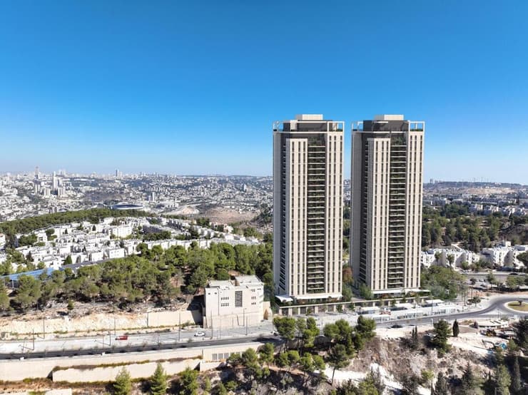 הדמיית פרויקט גילה של חברת ברזאני  בירושלים