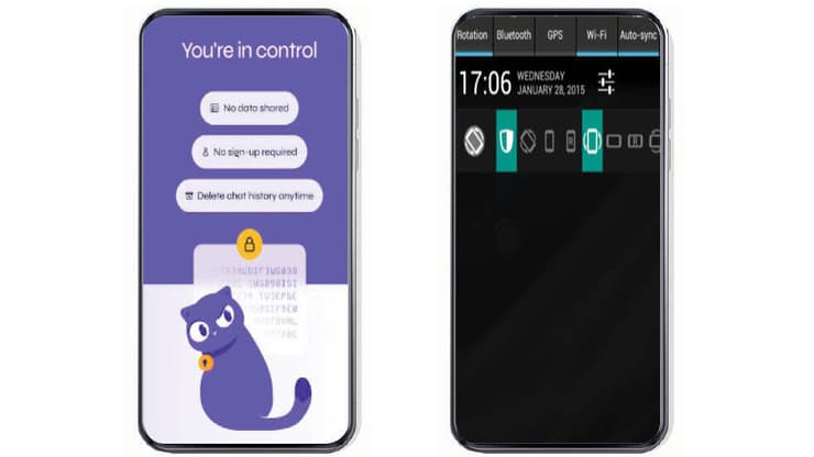 מימין: Rotation control , שמאל: Lumo 
