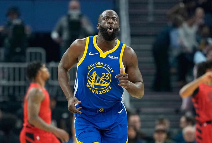 גרין חוגג הבוקר מול הבלייזרס (צילום: Thearon W. Henderson / GETTY IMAGES NORTH AMERICA / AFP) גרין