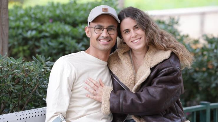 אוריאל זפרן ובת זוגו דנה קראוס