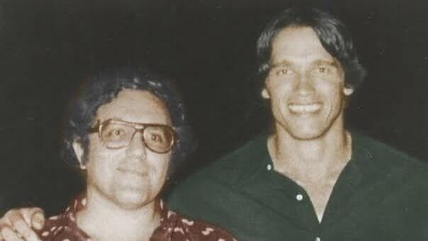 דוד פז עם ארנולד שוורצנגר