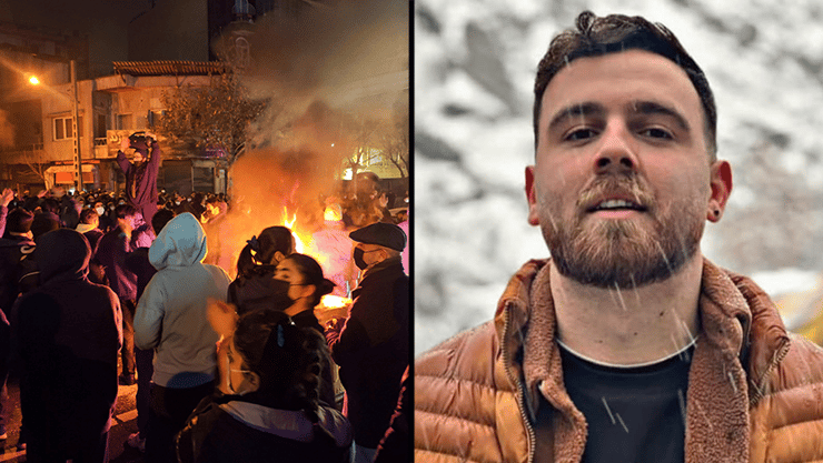 מחאה מחאות הפגנה הפגנות איראן טהרן 8 בינואר