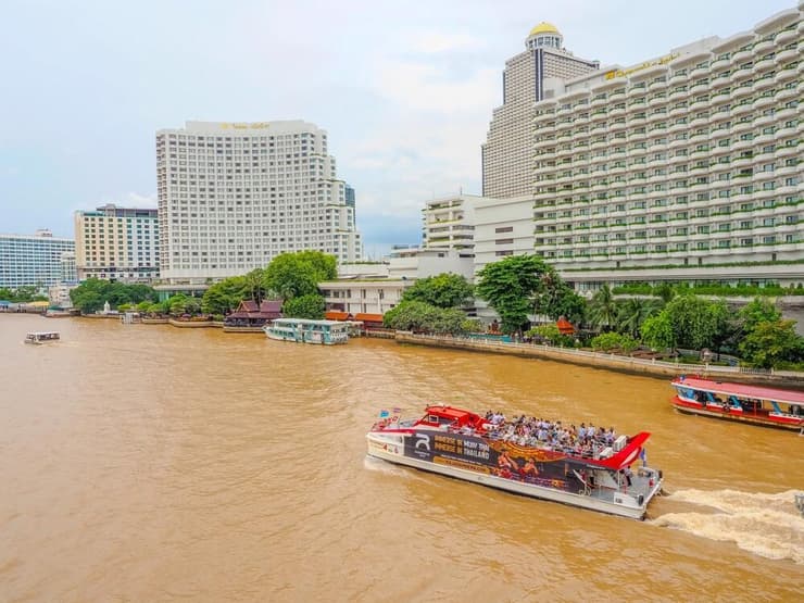 נהר צ'או פראיה בבנגקוק בירת תאילנד, אחד האזורים שמופו כמי ששוקעים בקצב מהיר יותר מקצב עליית מפלס הים
