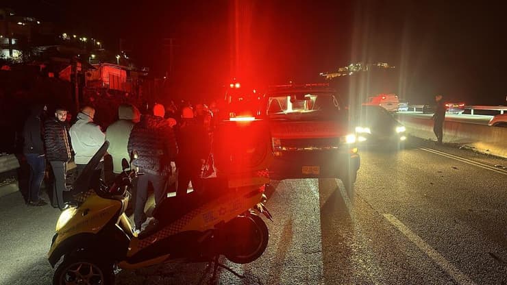 הולך רגל נפגע מרכב בכביש 65 בסמוך לצומת מי עמי