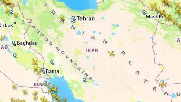 המרחב האווירי של איראן נסגר