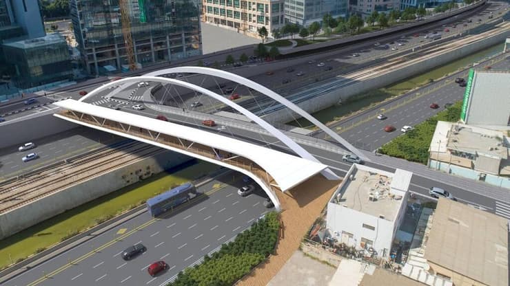 עבודות על גשר יצחק נבון