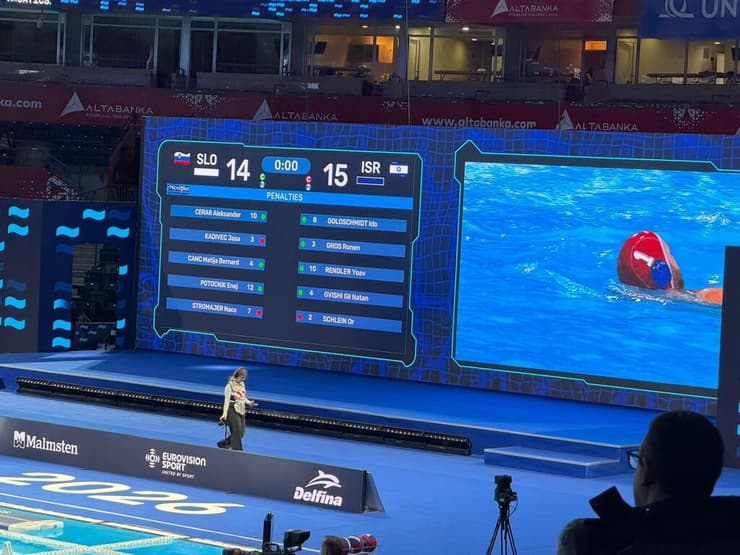 לוח התוצאות מראה את תוצאת הסיום