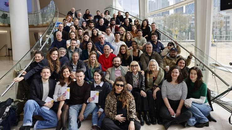 במסיבת העיתונאים בהבימה