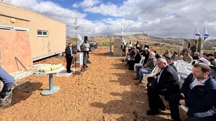 שר האוצר סמוטריץ' בטקס הנחת אבן הפינה של "יציב"