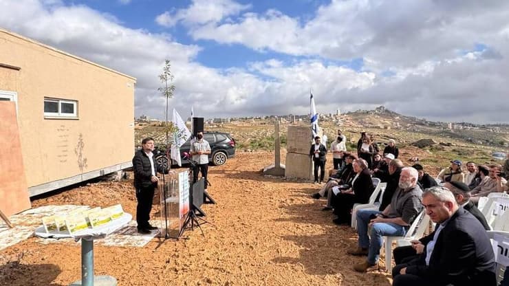 שר האוצר סמוטריץ' בטקס הנחת אבן הפינה של "יציב"