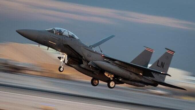 מטוס F-15E של חיל האוויר האמריקאי