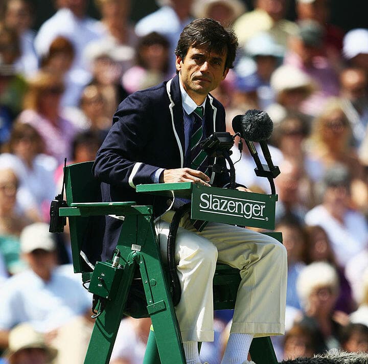 וויליאמס קראה לו "גנב". השופט קרלוס ראמוס (צילום: Clive Brunskill/Getty Images) השופט קרלוס ראמוס