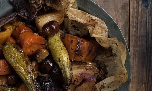 חמין שורשים וערמונים