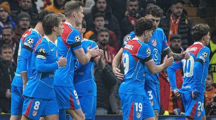 שחקני אתלטיקו מדריד חוגגים (IMAGO) שחקני אתלטיקו מדריד חוגגים