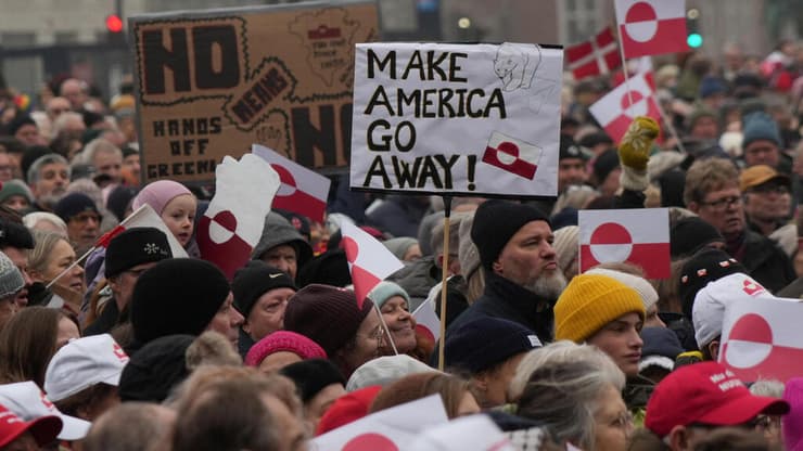 הפגנת תמיכה בגרינלנד שנערכה בקופנהגן