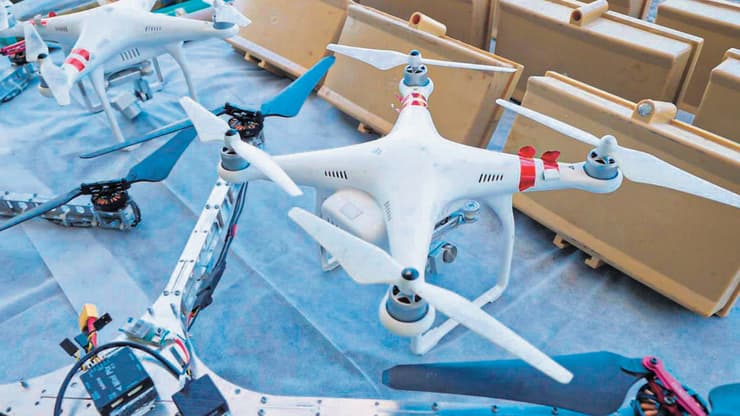 רחפנים שיורטו ונתפסו