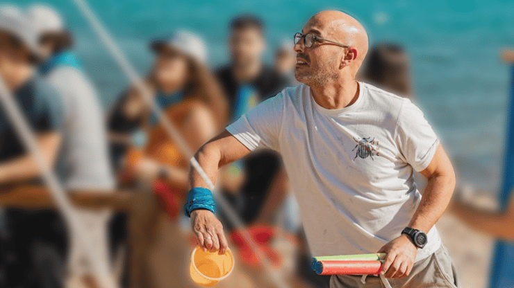 רון גושן ז"ל במהלך אירוע החברה באילת שבסופו התייבש ומת